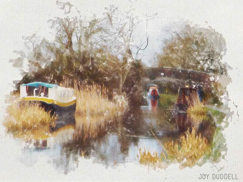 Joy Duddell Bywater Cruises Watercolour